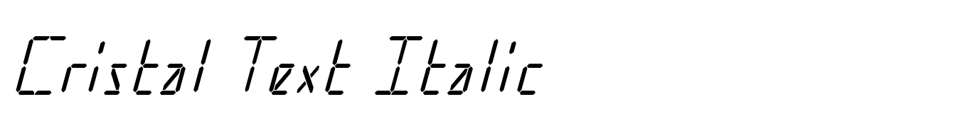 Cristal Text Italic